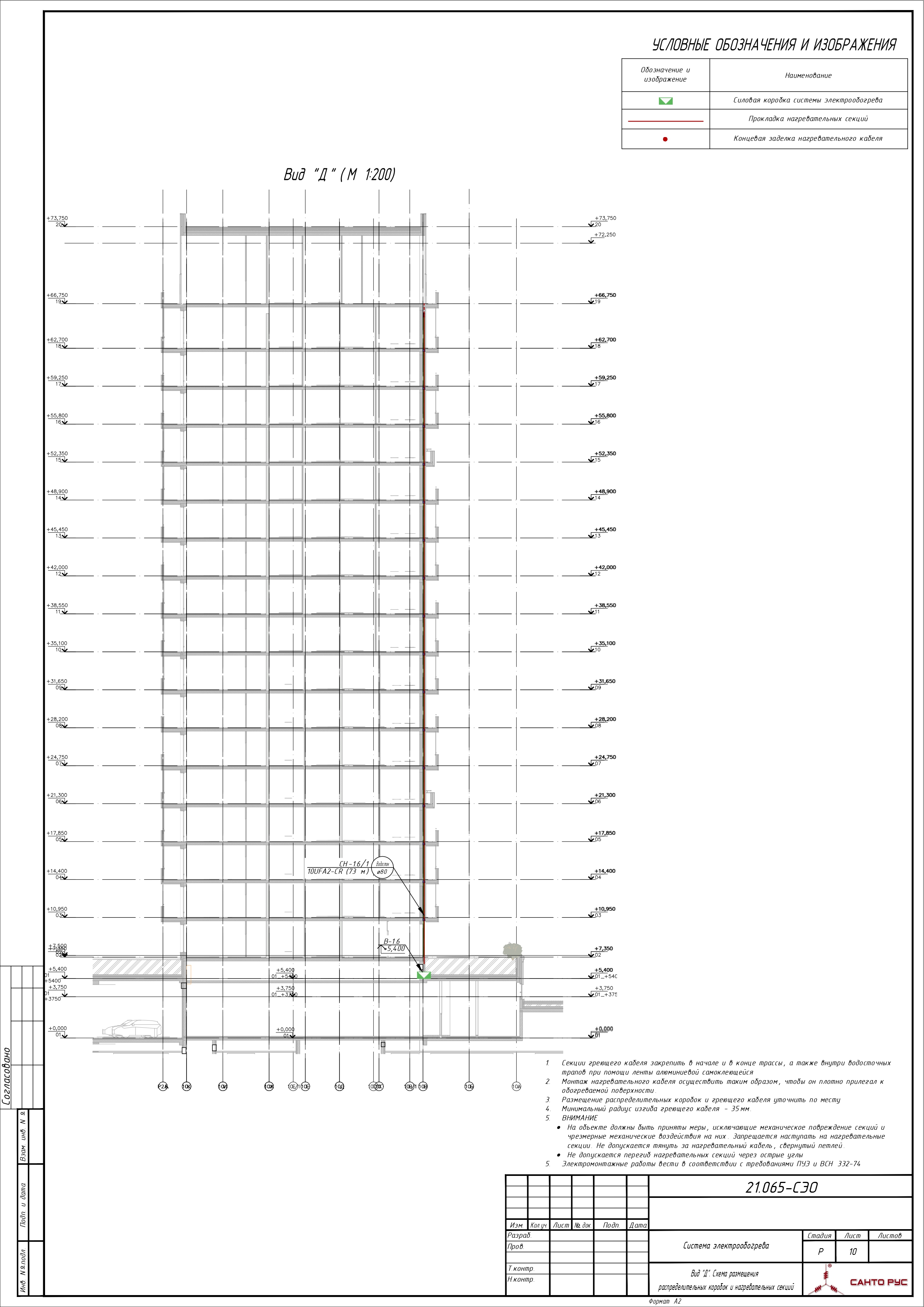 Система электрообогрева кровли